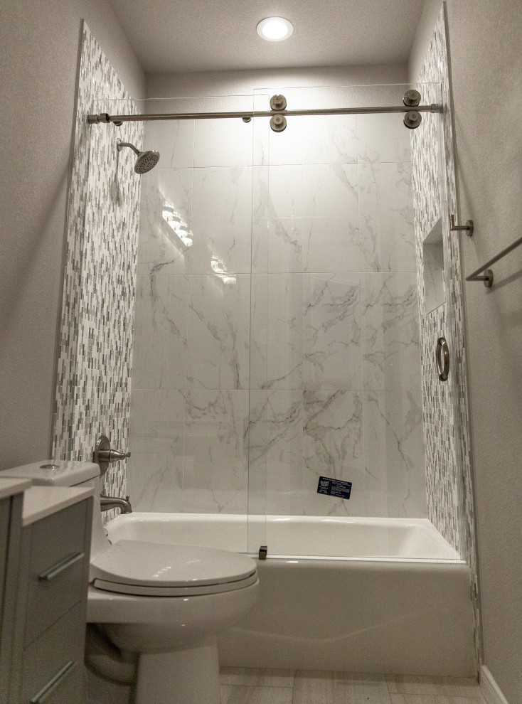 Quatro Sliding Series in Brushed Nickel