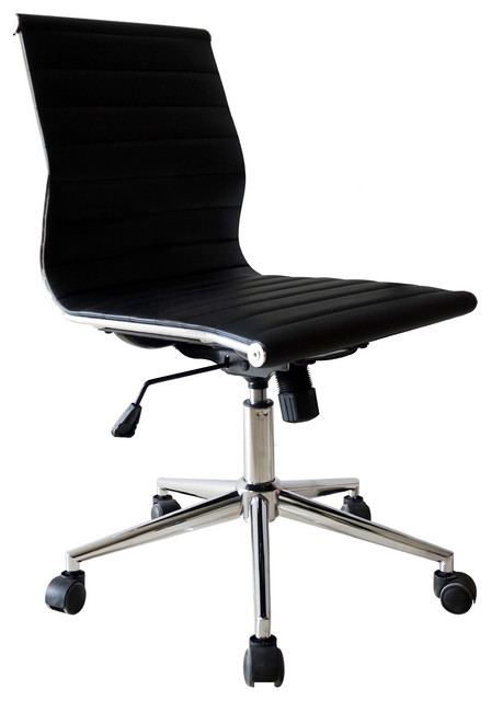 Armless Office Chairs executive ergonomic mid-back armless office chair - contemporary Armless Office Chairs executive ergonomic mid-back armless office chair - contemporary