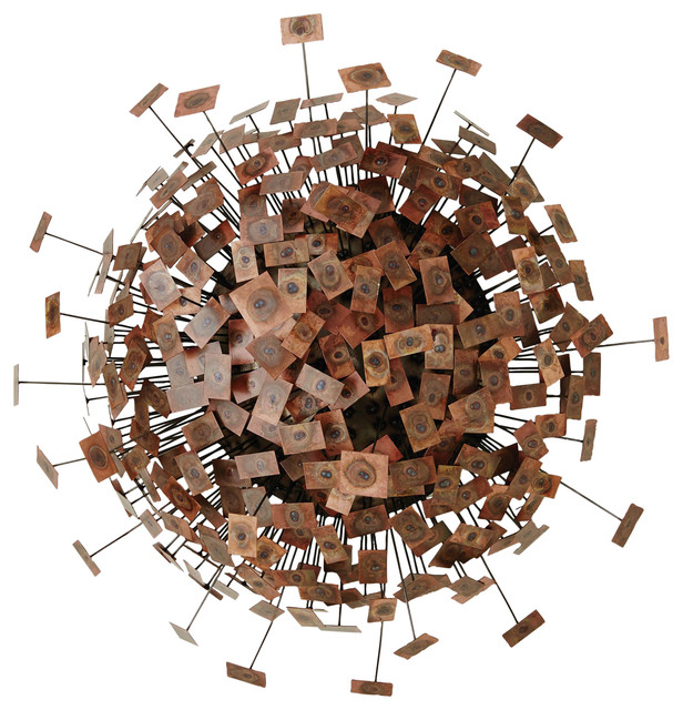 Square Burst Wall Decor Midcentury Wall Sculptures by HedgeApple