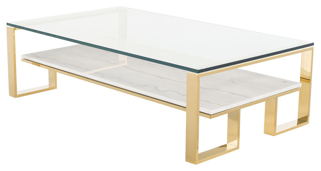 Featured image of post Coffee Table Glass And Gold / As styles comes and go, it adapts and keeps its position in the spatial configuration before you start looking for a glass top coffee table, it&#039;s important to take some time to consider the advantages as well as the disadvantages that come with it.