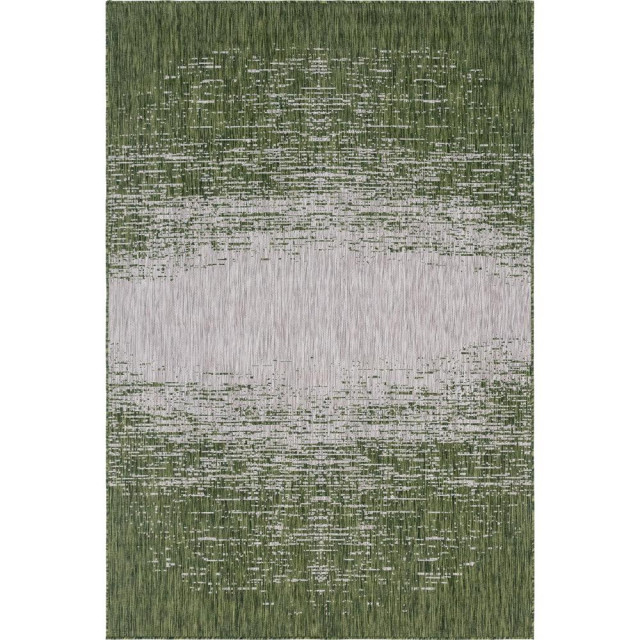 Unique Loom Outdoor Ombre Rug, 6'x9' Contemporary Outdoor Rugs by