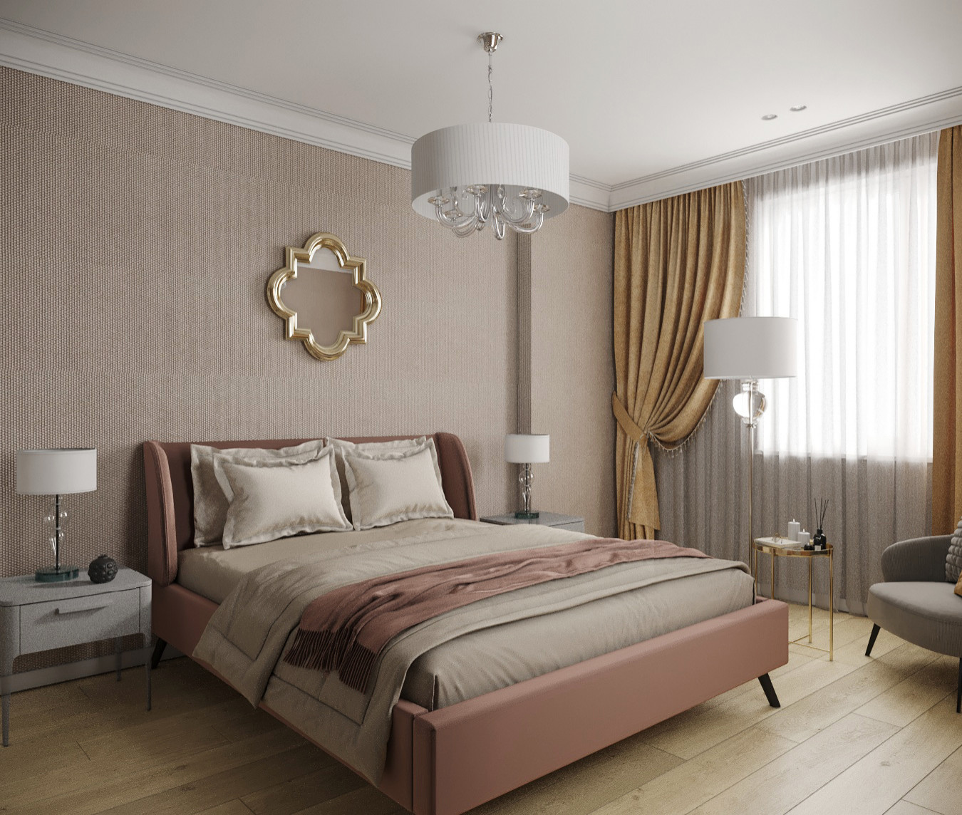 Спальня в стиле современной классики