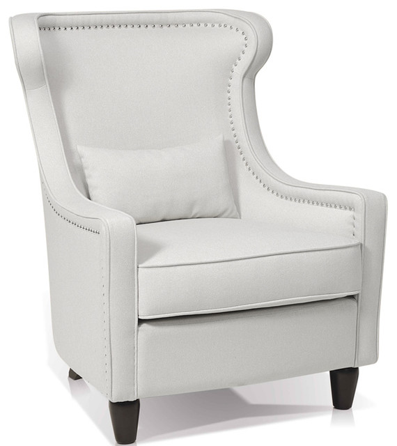 Gray Transitional Lounge Chair