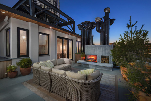 West Village, Manhattan industrial-terrasse