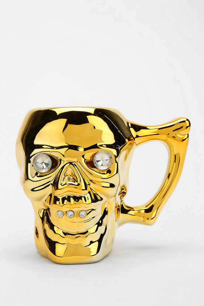 Gold Skull Mug