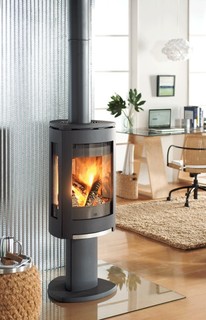 Jotul F370 Concept Wood Stove - Contemporary - Living Room 