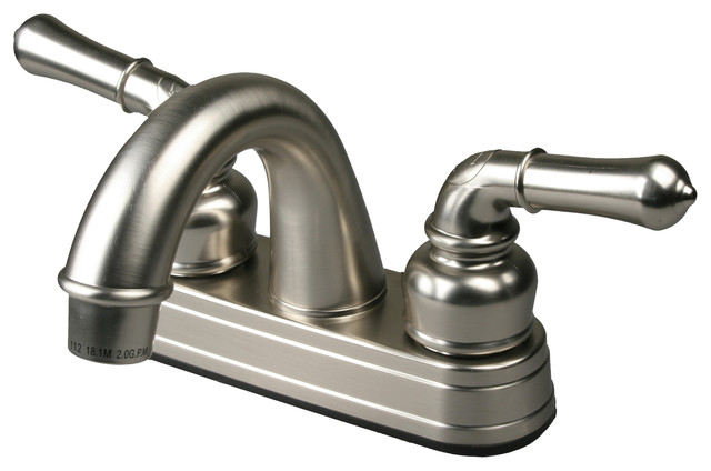 Ultra Faucets Two-Handle Brushed Nickel Non-Metallic Series Faucet