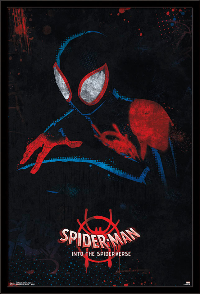 Spider Man Spider Verse Shadow Poster Contemporary Kids Wall Decor By Trends International