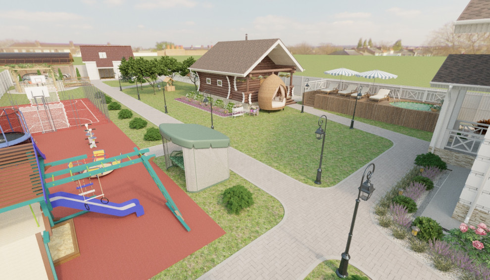 Ландшафт загородного дома