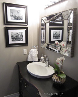 Powder Room Transformation - Traditional - Bathroom - Ottawa - by Lisa ...