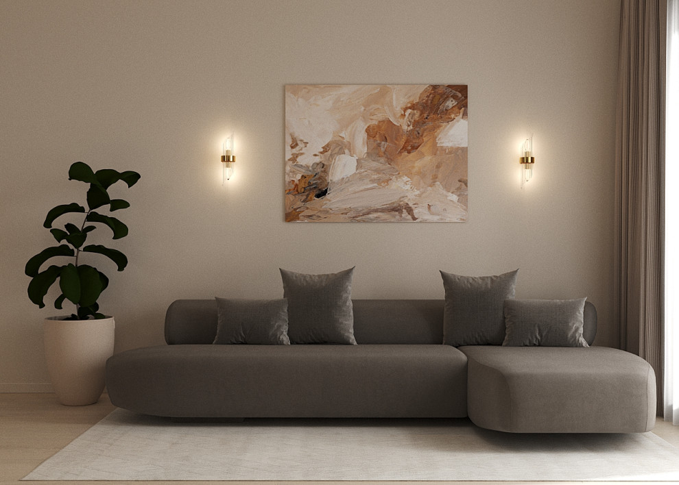 Визуализация Кухня-Гостиная