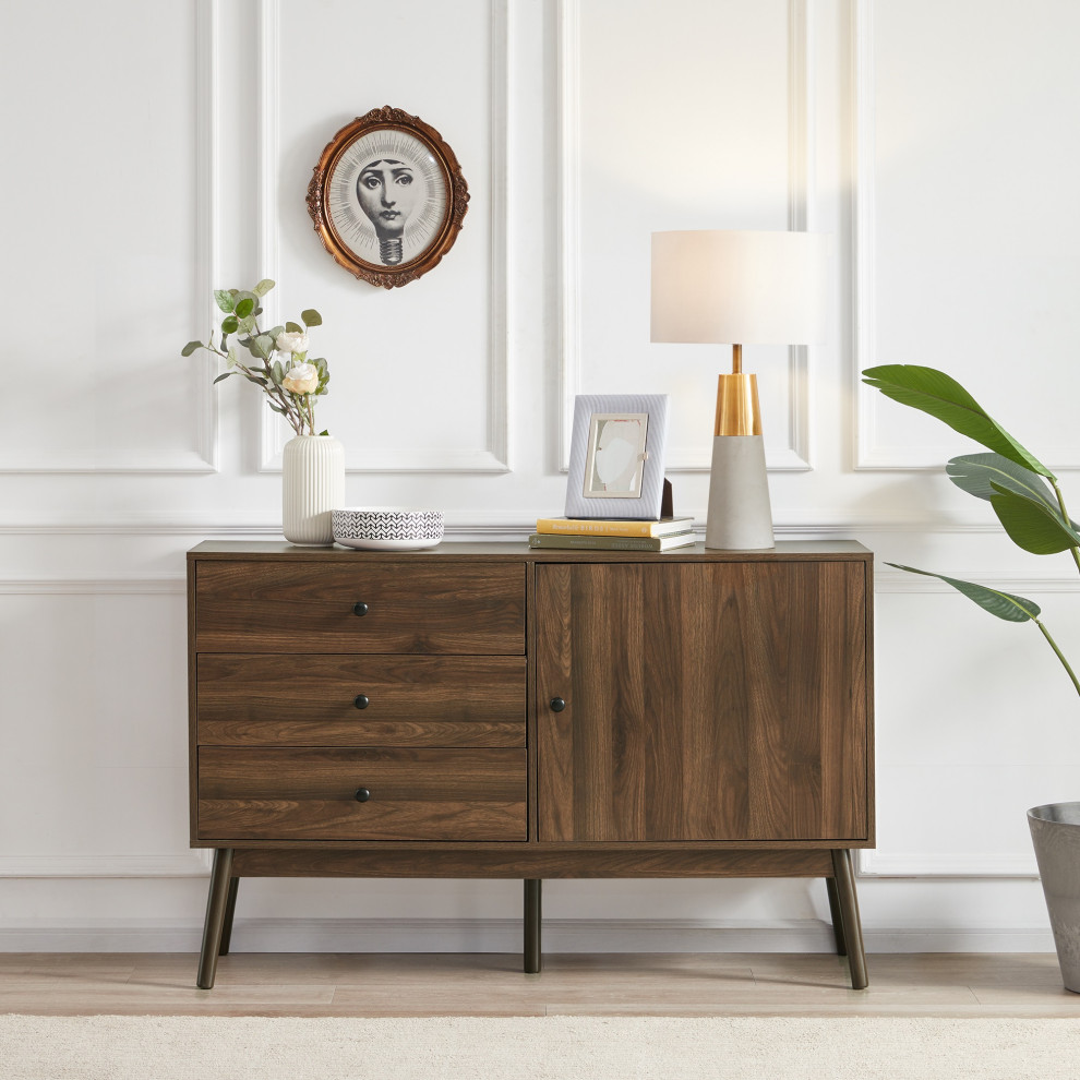 Sideboard Buffet TV Stand Storage Entertainment Center Midcentury