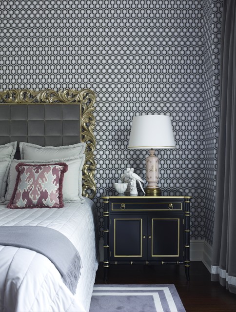 Gray bedroom contemporaneo-camera-da-letto
