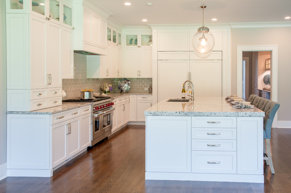 Inspiration for a transitional kitchen remodel in New York