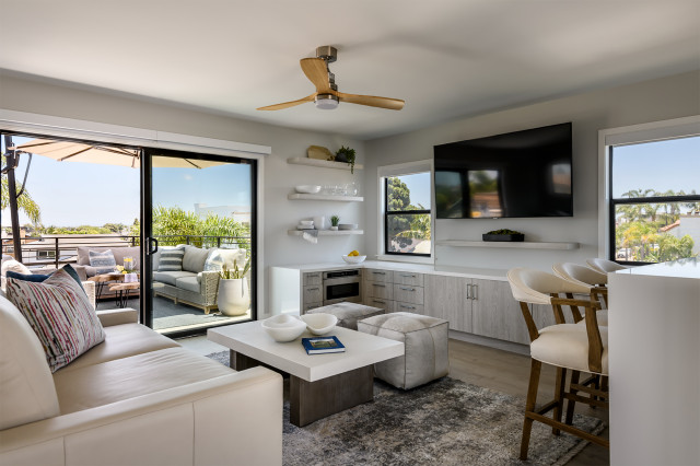 Huntington Beach bord-de-mer-salle-de-sejour