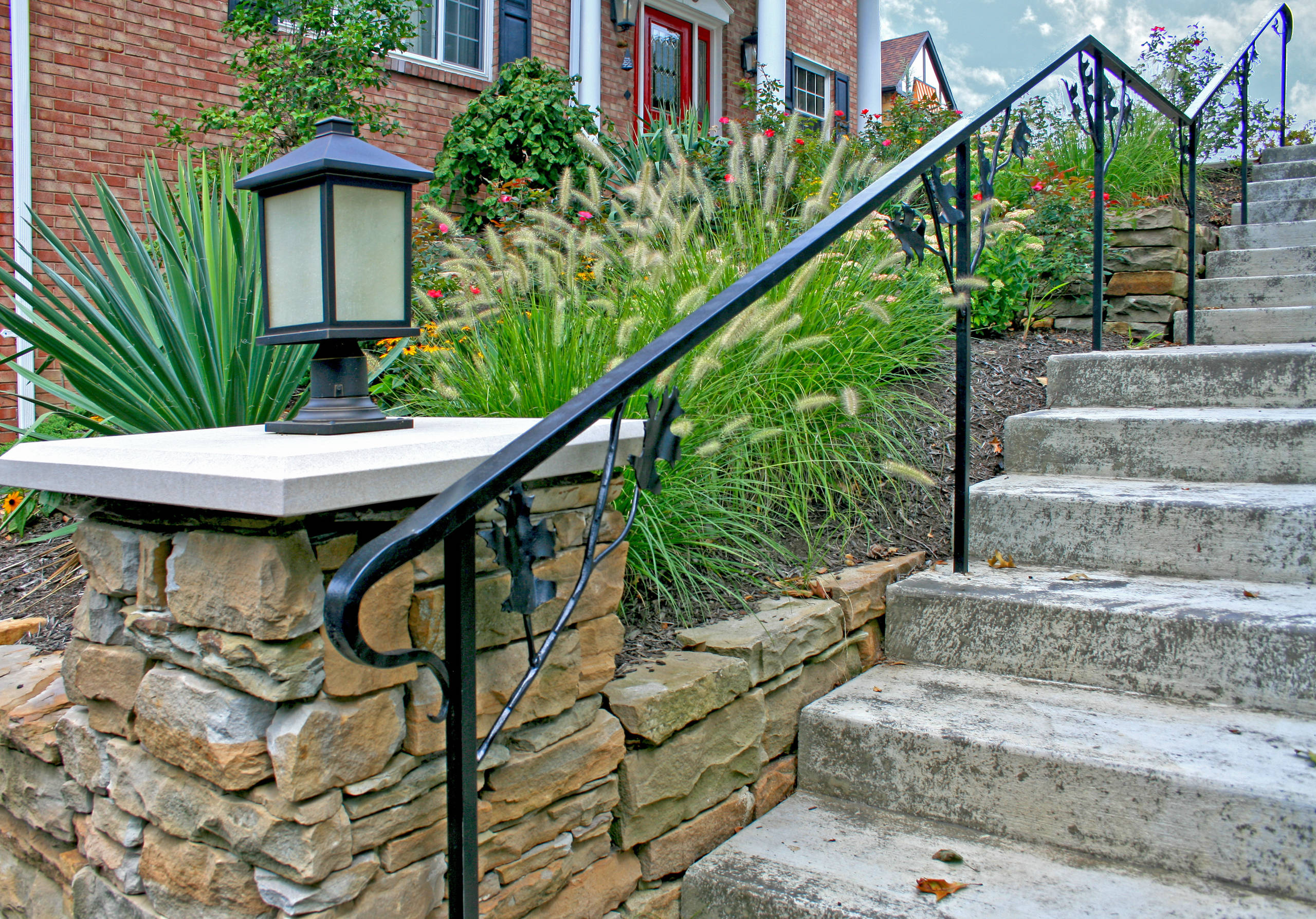 Sloped Front Yard Planting
