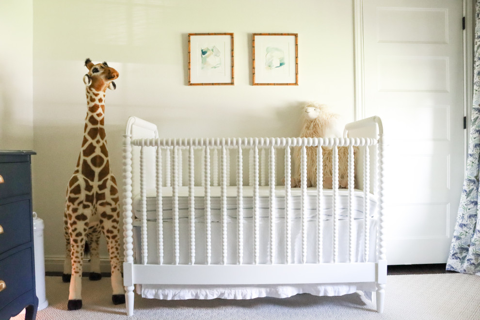 Design ideas for a transitional nursery in Other.