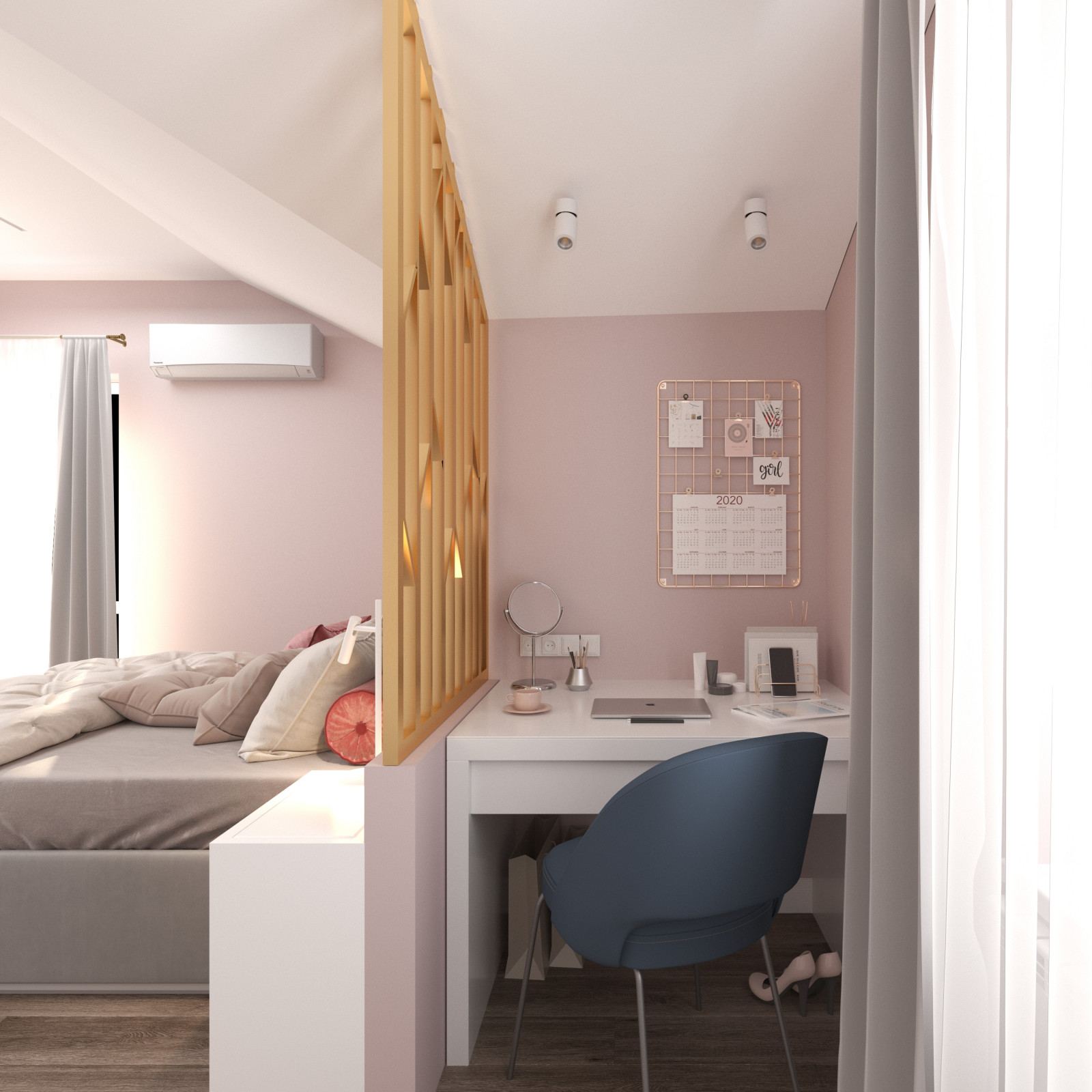 Яркий интерьер таунхауса