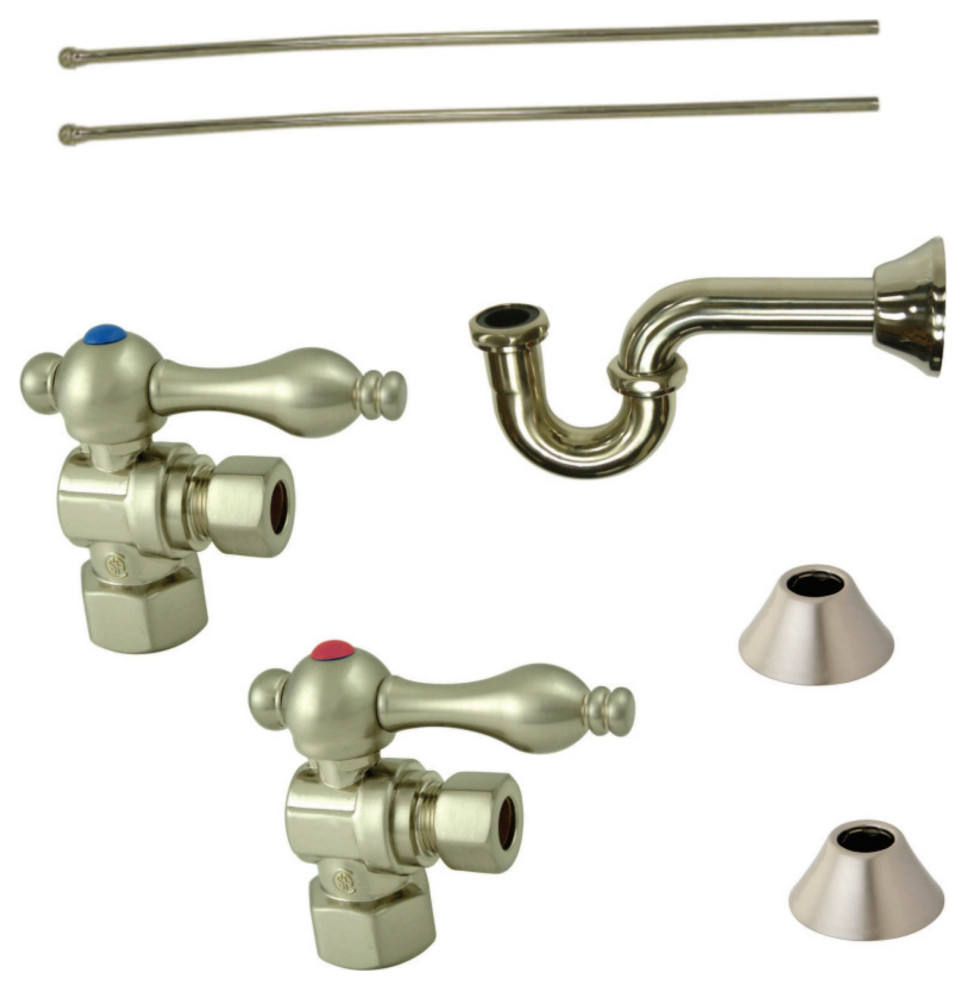 CC43108LKB30 Traditional Plumbing Sink Trim Kit With P-Trap, Brushed ...
