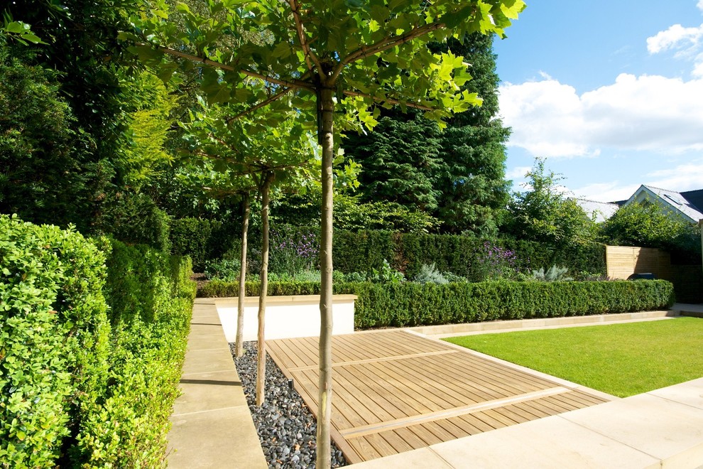 Design ideas for a contemporary garden in Manchester.