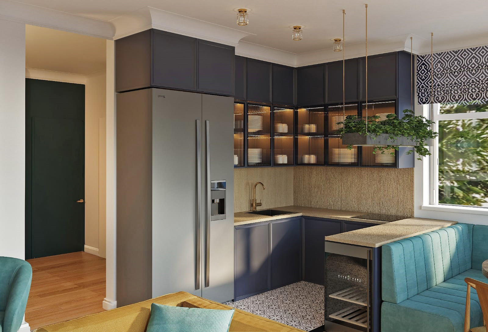 Wohn-Esszimmer. Variante 1