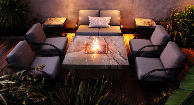 Balboa Fire Pit Tables Mediterranean Patio Los Angeles By