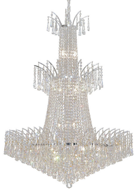 Elegant Lighting 8032G32C/SA Chrome Chandelier