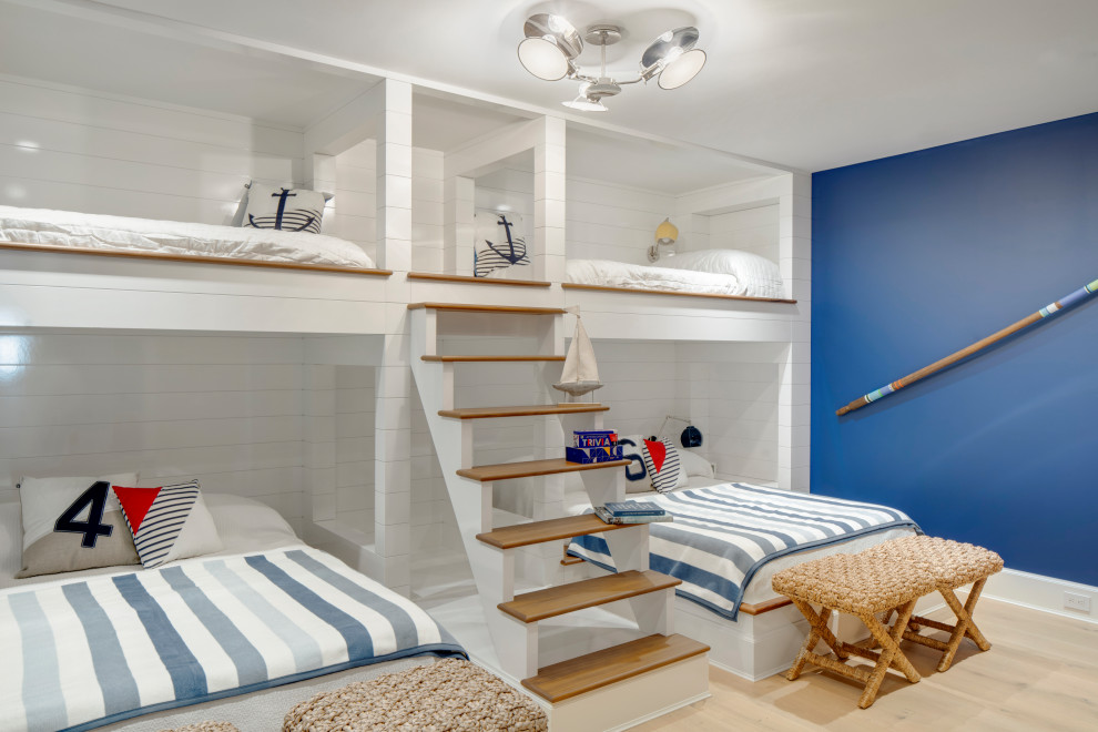 This is an example of a beach style kids' bedroom in Baltimore.