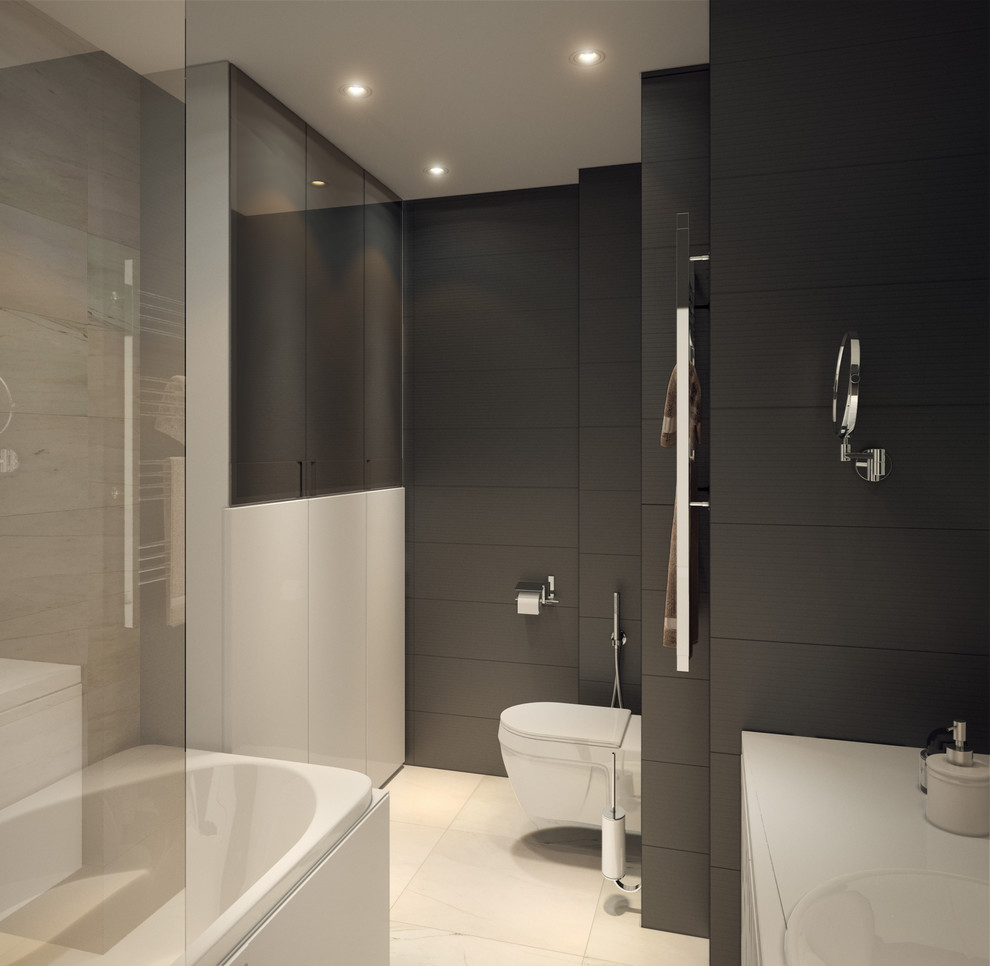 Дизайн квартиры в современном стиле (140м2)