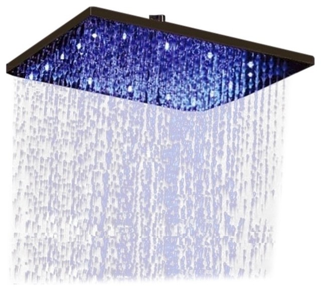 Fontana 12 Oil Rubbed Bronze Square Color Changing Led Rain Shower Fontana 12 Oil Rubbed Bronze Square Color Changing Led Rain Shower Head