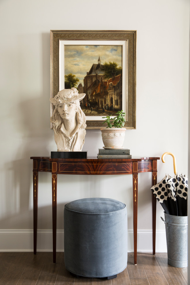 Entry hall - small traditional entry hall idea in Atlanta