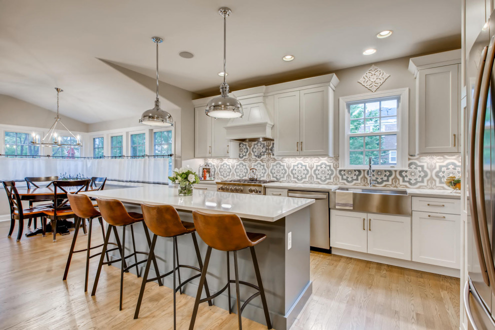 Inspiration for a transitional kitchen remodel in Denver