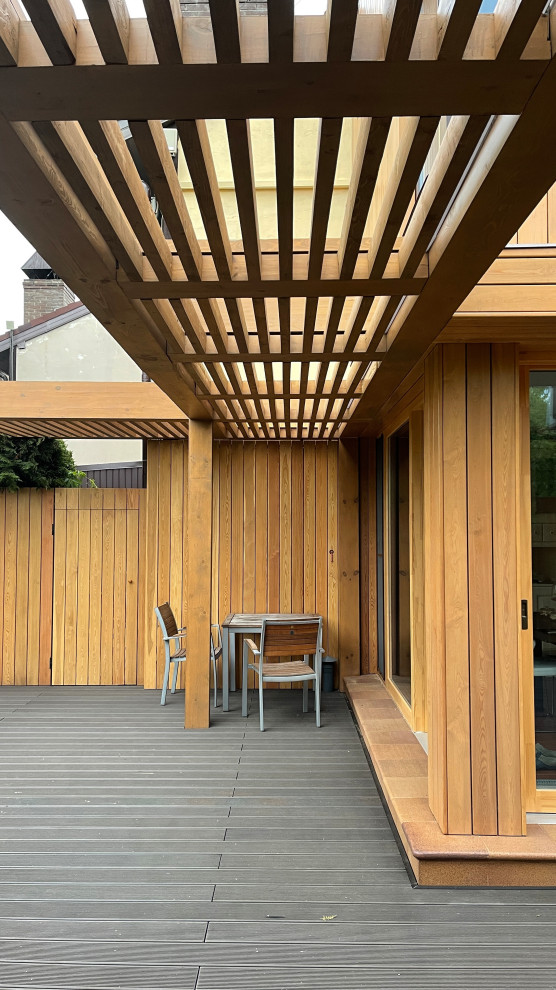 Расширение пентхауса с перголой