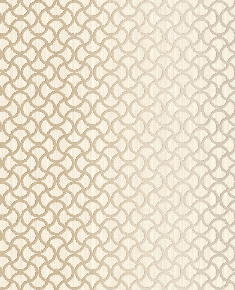 Scale Cream Geometric Wallpaper, Sample Contemporary Wallpaper by