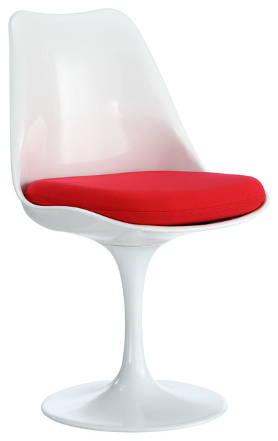 Tulip Style Chair-Red - Cashmere Wool