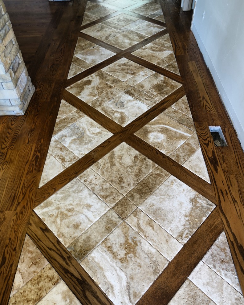 Custom Entryway Stone Tile Inlay - Traditional - Hall - Denver - by ...