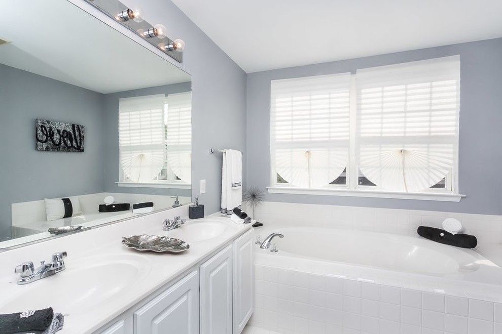 Inspiration for a transitional bathroom remodel in DC Metro