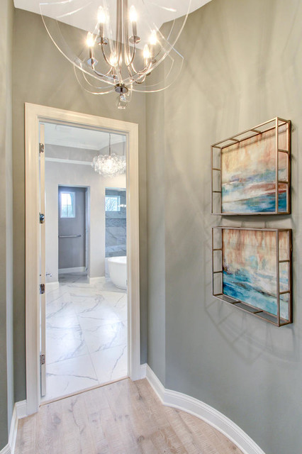 Palm Coast - Transitional fusion-hallway-and-landing