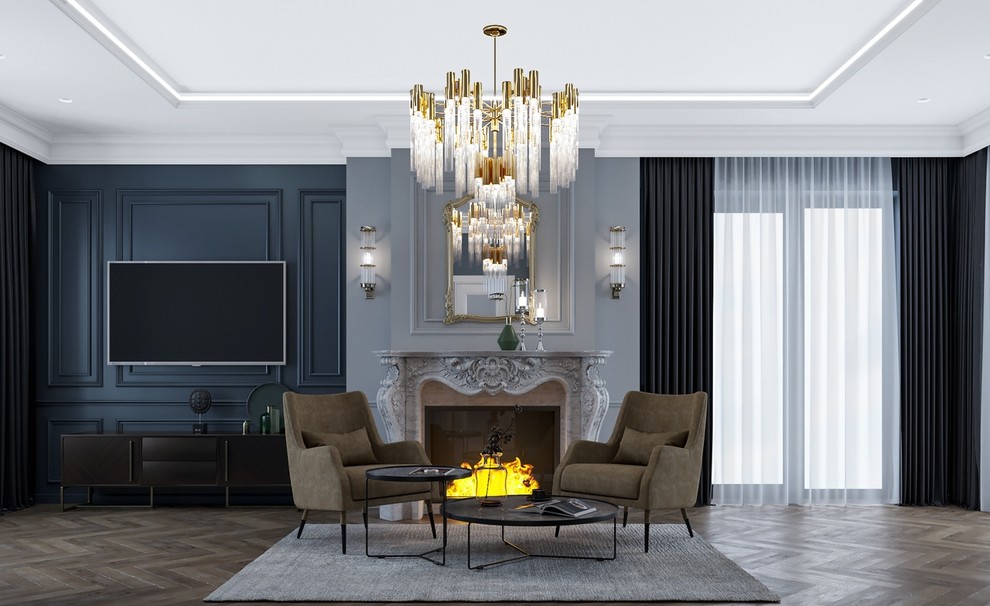 Коттедж в п. Юбилейный 160м2 во французском стиле Арт-Деко