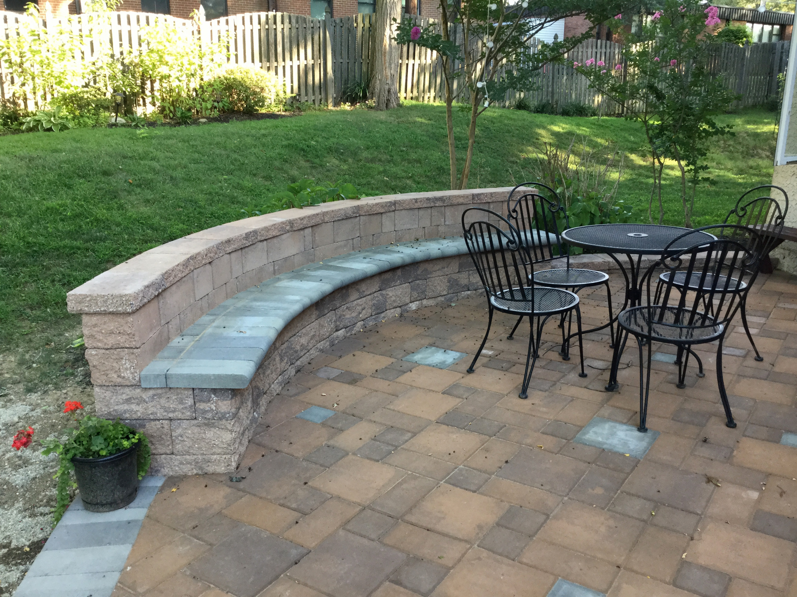 Paver Patios- Bench Seating