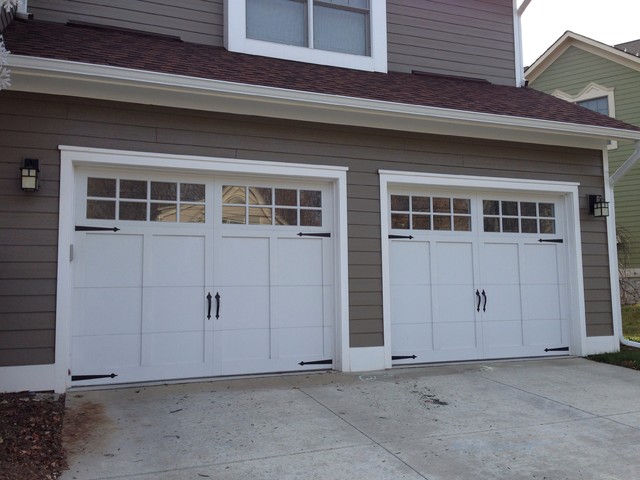 Carriage House Garage Doors Craftsman Garage Detroit By Premier   Craftsman Garage 