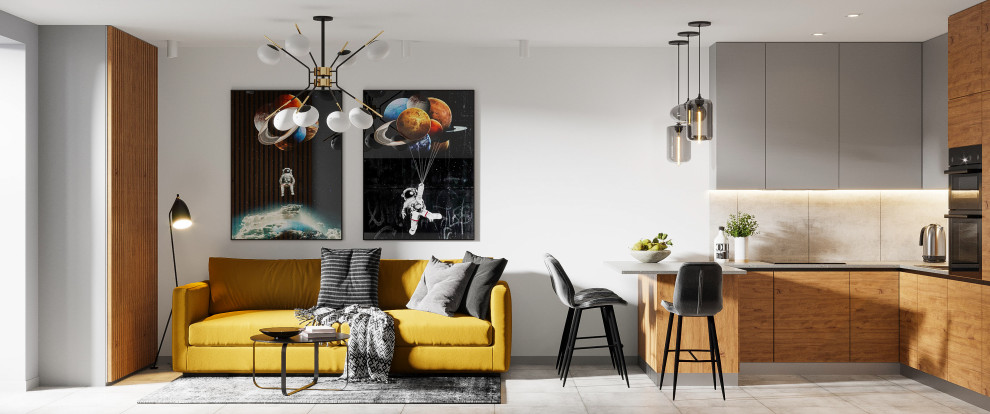 Проект квартиры "Яркий лофт"