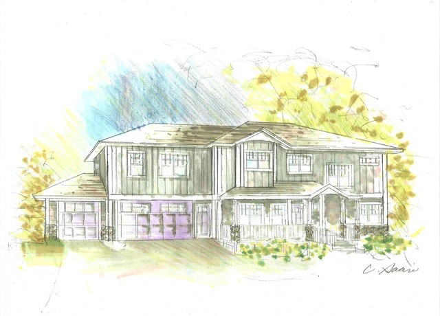 Preliminary Sketch: hand rendering transitional-rendering
