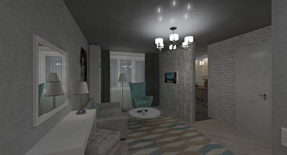 "Всё в одном" -  проект однокомнатной квартиры