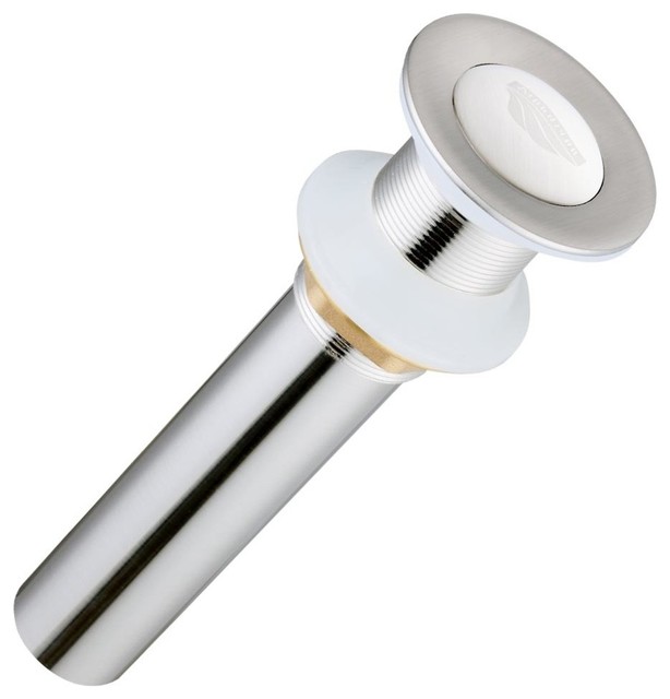 1 5 Bathroom Br Pop Up Drain Non Overflow For Sink Support 1 5 Bathroom Br Pop Up Drain Non Overflow For Sink Support Brushed Nickel