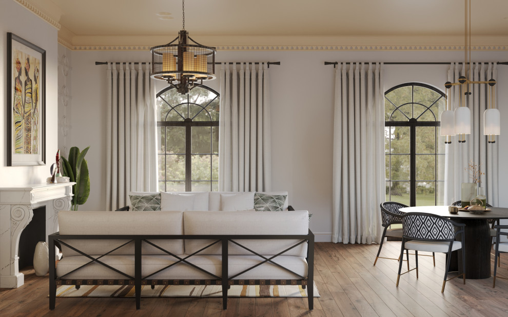 Загородный дом в Английском колониальном стиле в элементами Ар-деко