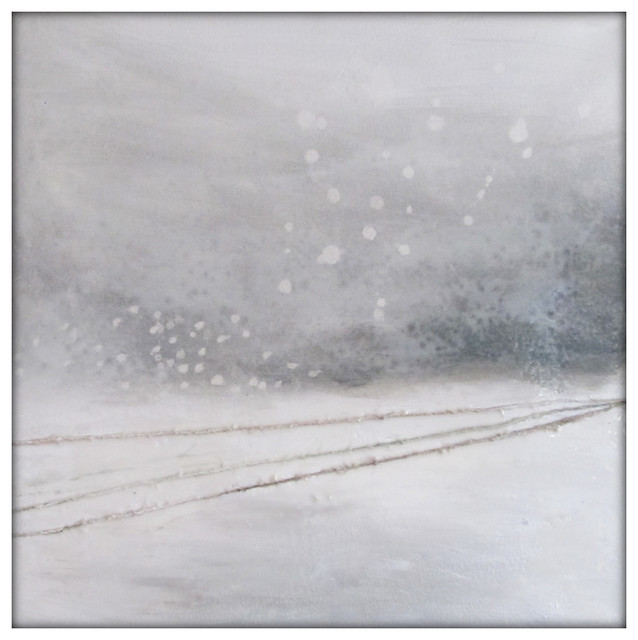 Abstract Winter Landscape Original, Abstract Winter Landscape Paintings