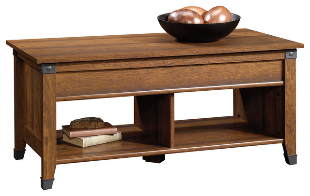 Carson Forge Lift Top Coffee Table Washington Cherry