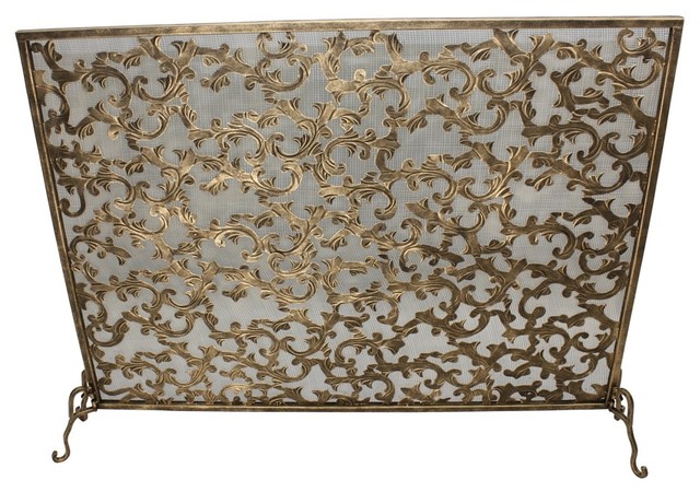Acanthus Leaf Design Fire Screen Fireplace Screens By Dr