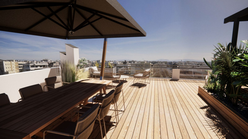 Roof terrace In Glyfada, Athens